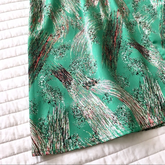 Lush Dress Sz Medium Green print, Sleeveless - Picture 8 of 8